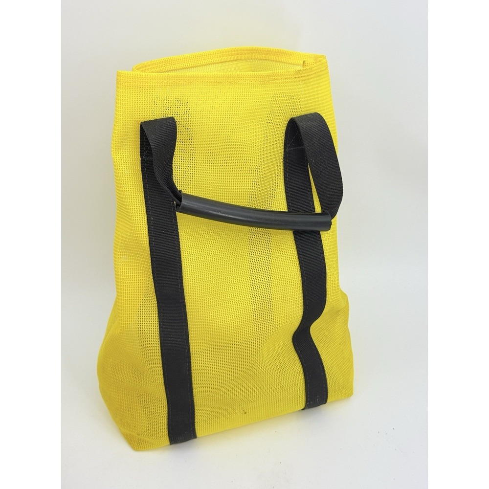 Zeagle Weight Tote Yellow Mesh Bag for Carrying Loose Weights 13"x7.5"x5"
